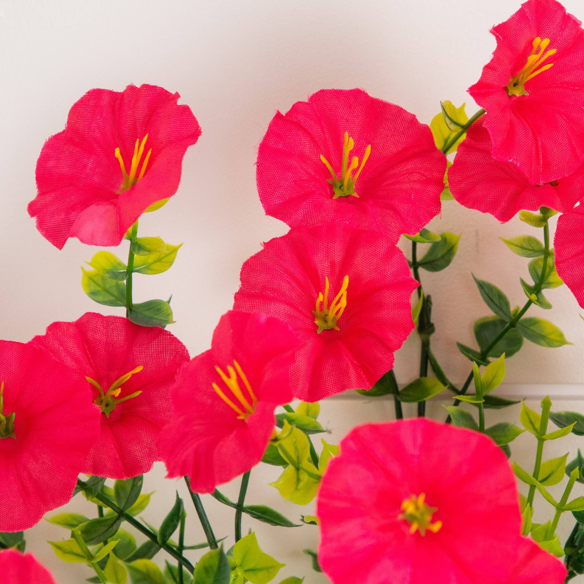 14" UV Resistant Artificial Morning Glory Bushes